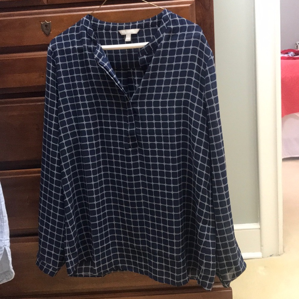 Banana republic blouse tunic top L